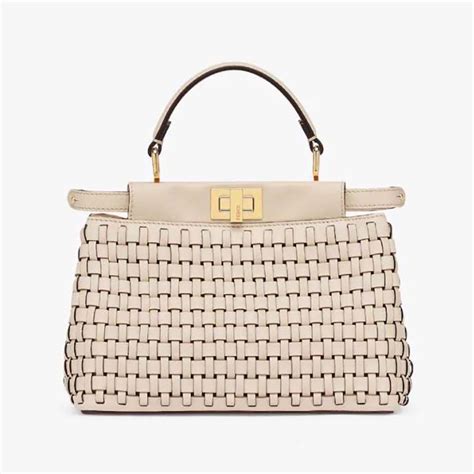 fendi braided peekaboo|fendi peekaboo satchel.